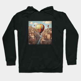 Air Balloon Sky Wings Travel Vintage Aircraft Hoodie